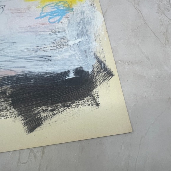 Original Mixed Media Abstract Art Painting 10x13.5” Wanderlust Series #17 - Picture 5 of 6